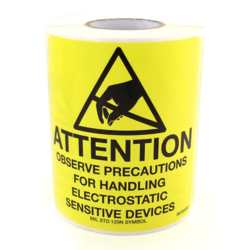4" x 4" Awareness Labels (Mil-Std 129), 500/Roll